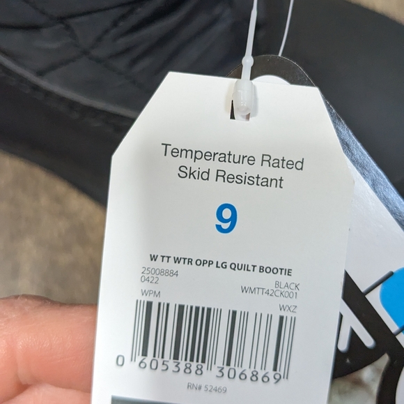 NEW Black Snow Boots Rated -5 degrees! Winter snow rain cozy boots Size 8 9 - Picture 7 of 8